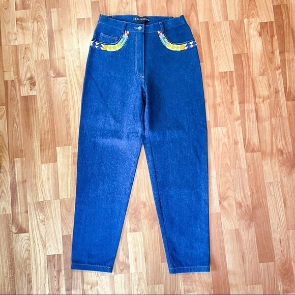 VTG I.B. Diffusion mom Jeans tapered leg med wash - Picture 9 of 13